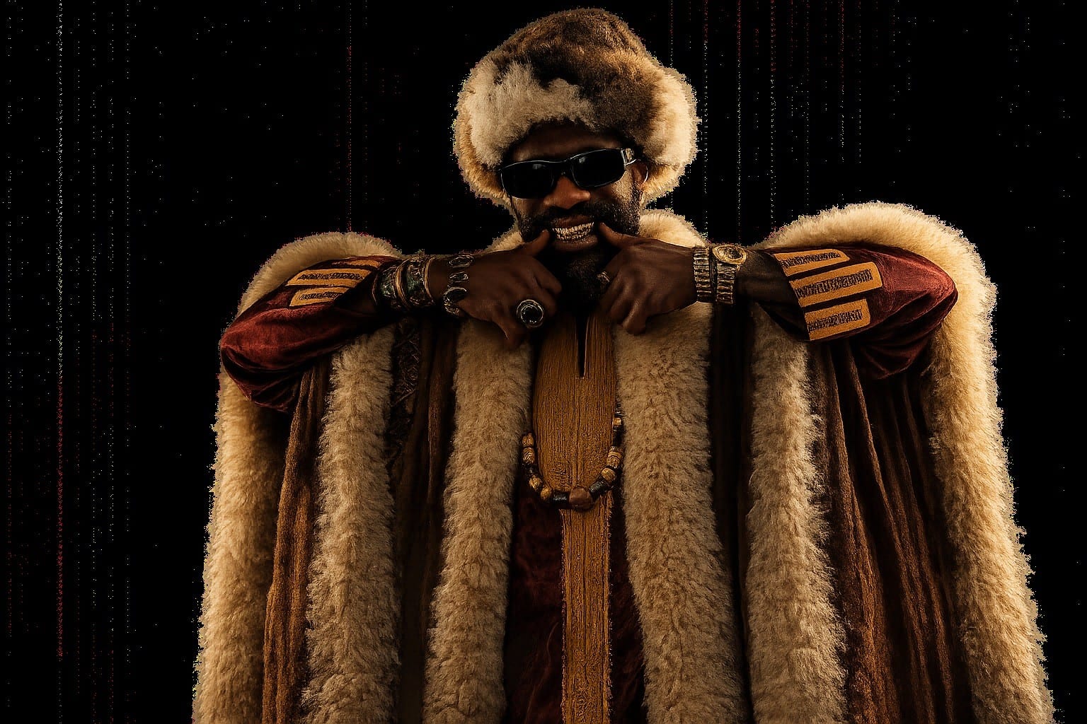 Ishmael Mohamed in ceremonial regalia